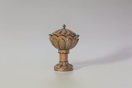 Rotating
bowl Handmade in Kashmir, Paper mache home decor-