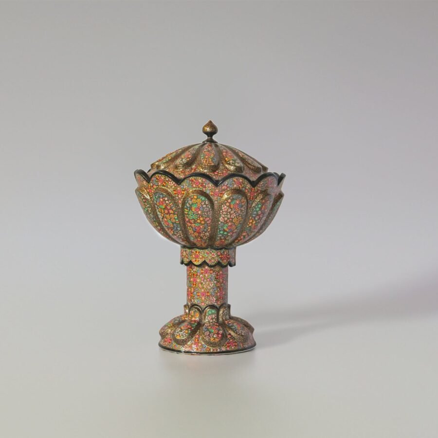 Rotating
bowl Handmade in Kashmir, Paper mache home decor-