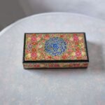 Eco-Friendly
  Floral Gold Ring Box – Handcrafted Beauty from Kashmir, India