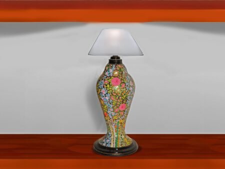 Handmade
Paper Mache Floor Lamp from Kashmir-DeskLit -Illuminate Your Space with the
Real Gold Artistry