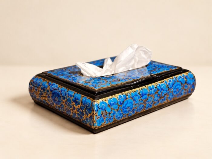 Kitchen art decor napkin holder box painted tissue cover bathroom decoration-