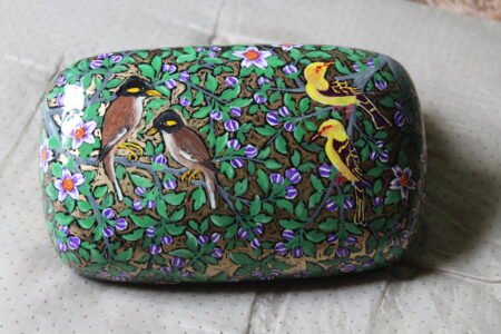 Golden Oriole Garden Papier Mâché Box