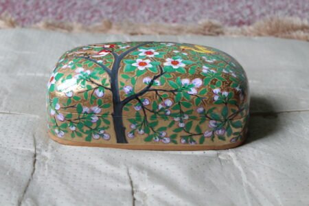 Oriole Harmony Paper Mache Box – 7x4 Inch Hand-Painted Kashmiri Art - Image 3