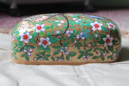 Oriole Harmony Paper Mache Box – 7x4 Inch Hand-Painted Kashmiri Art - Image 4