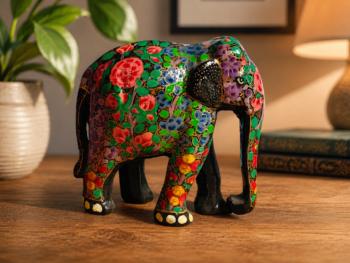 (product) Handcrafted
Floral Elephant Figurine – Indian Handicrafts
