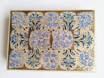wooden paper mache flat jewel box