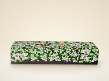 Kashmiri Paper Mache Gift Ring Box – Handcrafted Floral Art