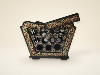Kashmiri Paper Mache Jewelry Box – Handcrafted Artisan Gift