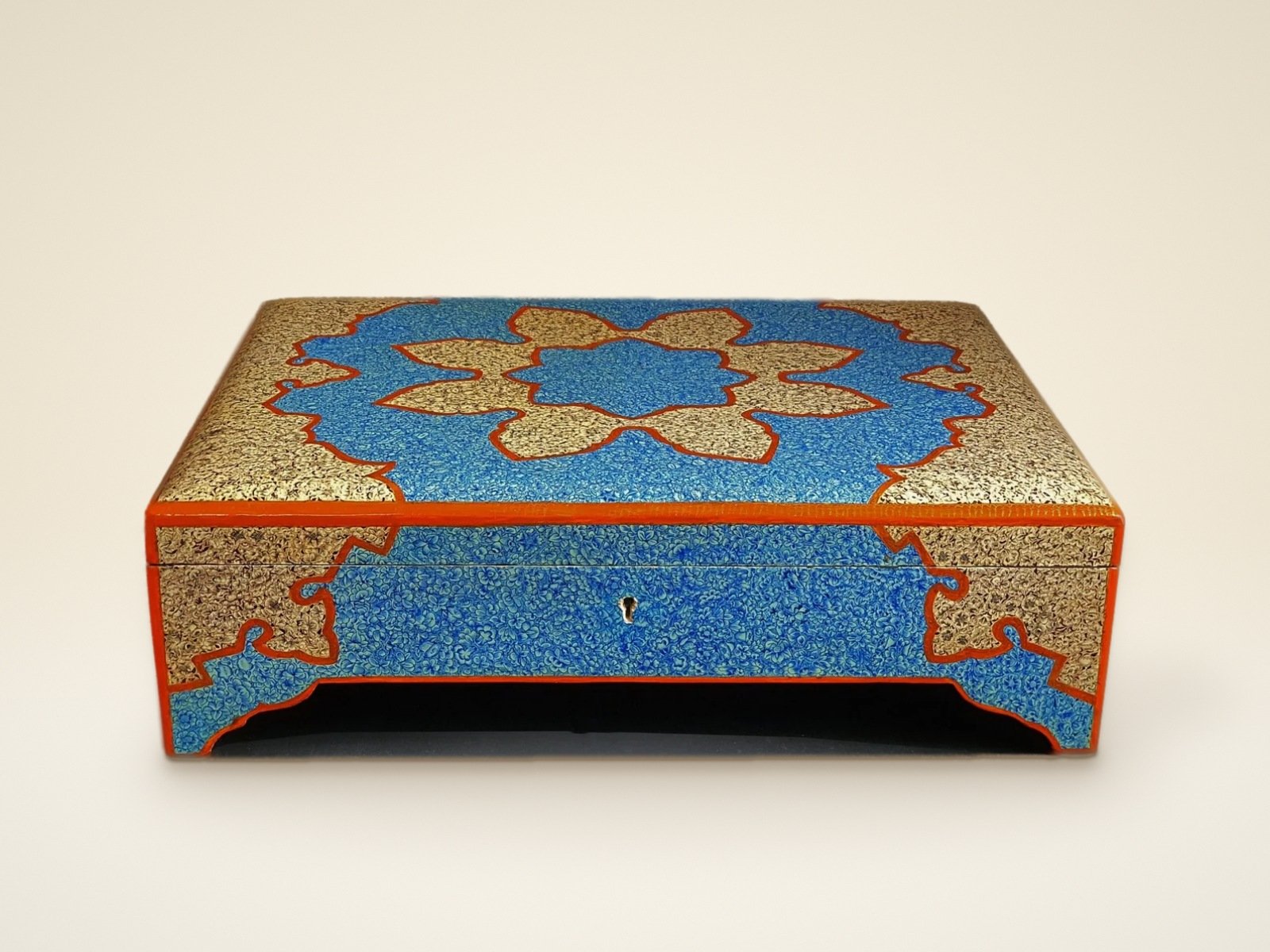 Kashmiri Paper Mache Designer Jewelry Box – Handcrafted Luxury