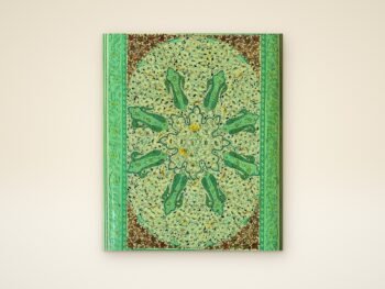 Kashmiri Green Jewellery Box – Handcrafted Paper Mache Organizer