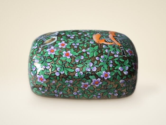 Shabe Gule Bagh Paper Mache Box – Kashmiri Floral Craft