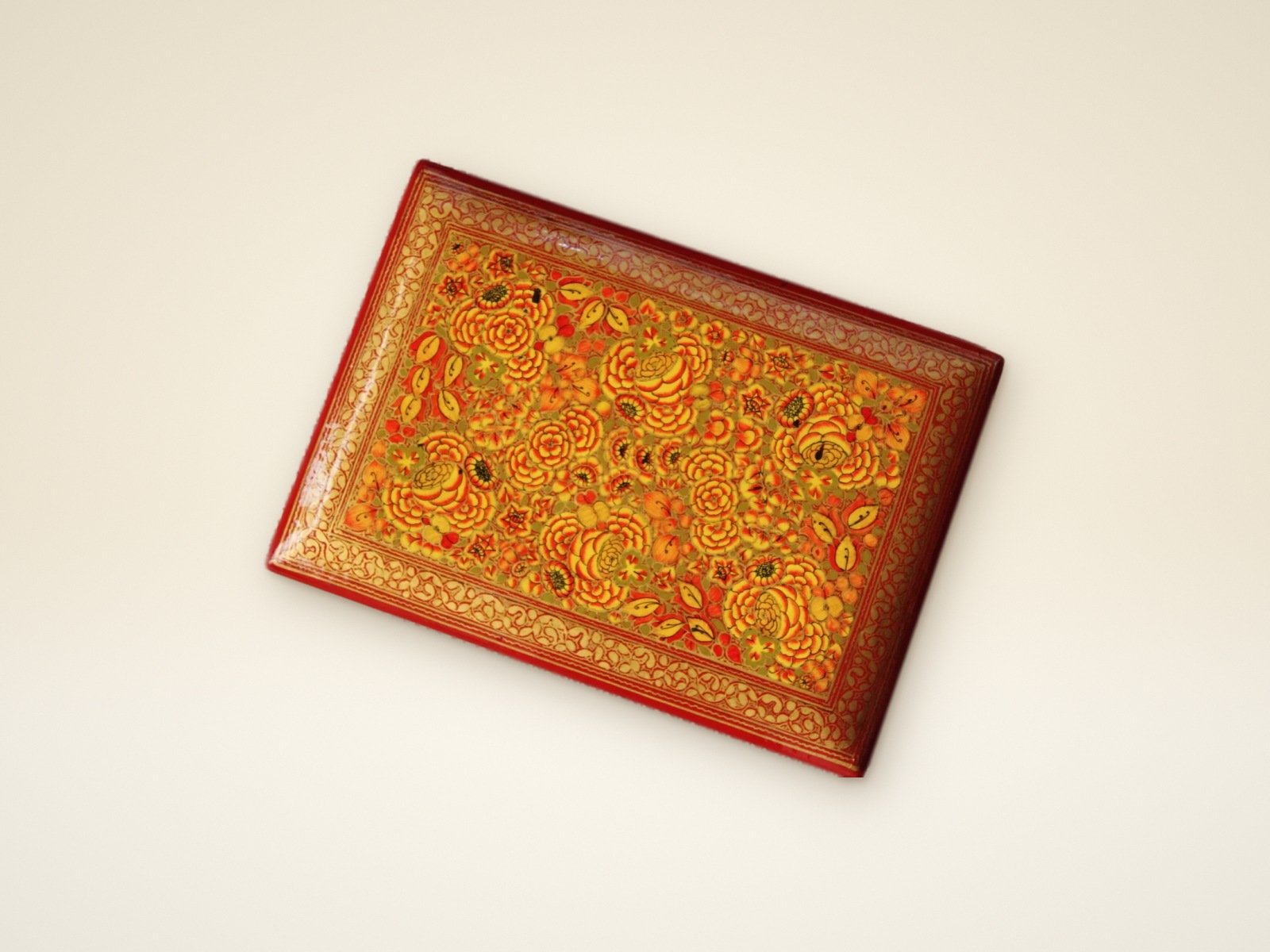 Hand-Painted Paper Mache Earring Box – Personalized Jewelry Gift