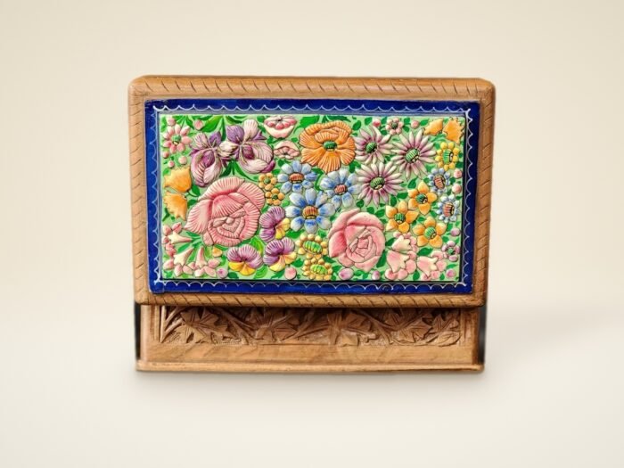 Kashmiri Paper Mache Box for Jewellery Storage – Handcrafted