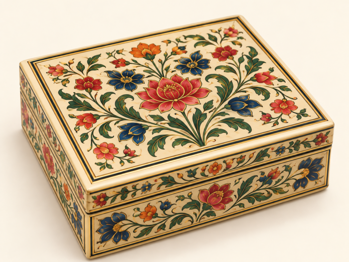 Mughal Floral Lacquer Keepsake Box