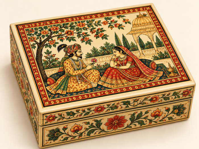 Mughal Miniature Keepsake Box